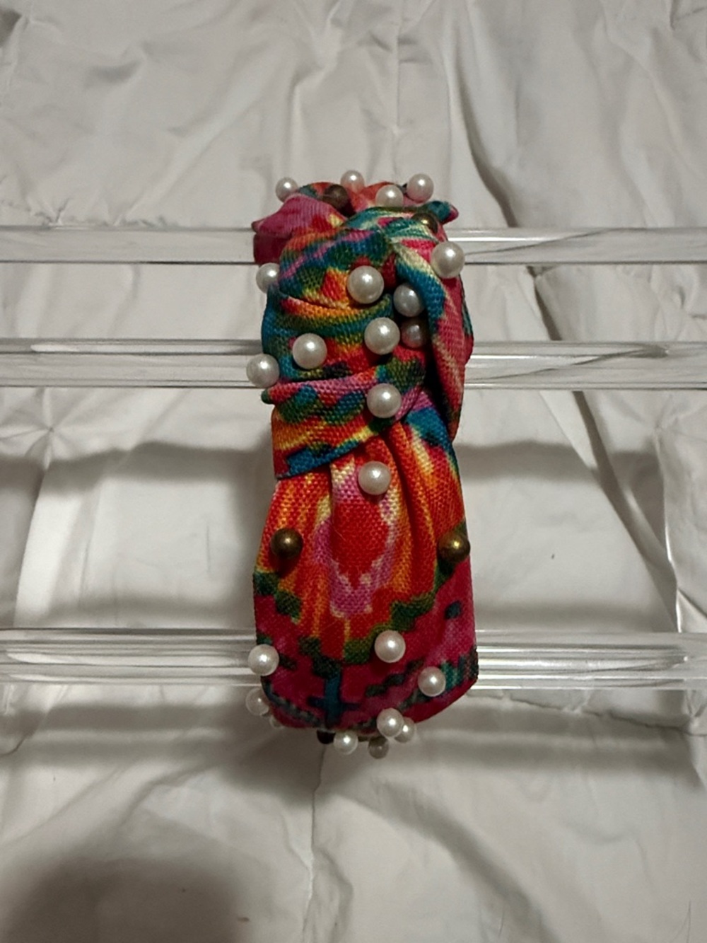Multicolor Beaded Knot Headband